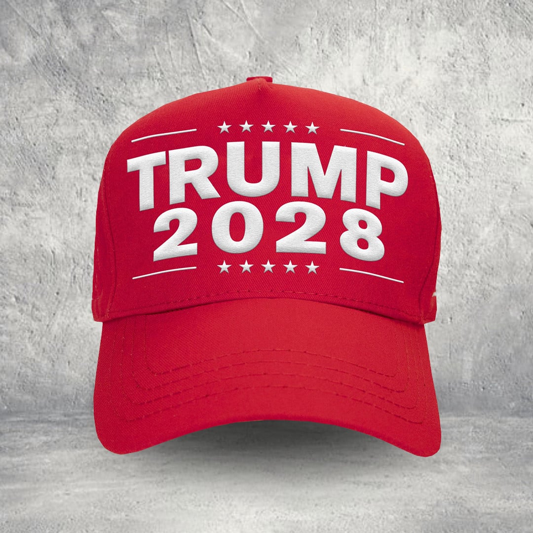 Trump 2028 Hat Print Trump Store Merch Patriotic Gift for Trump Fans