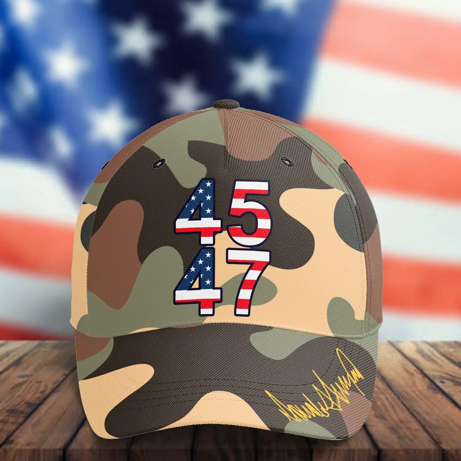 Trump 45 47 Camo Hat Donald Trump For President 2024 Election Cap Gifts For Dad