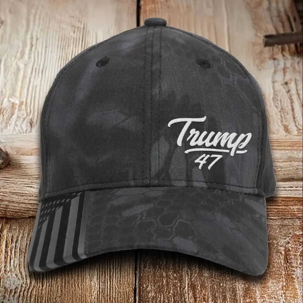 Trump 47 Embroidered Camo Hat I Stand With Trump Hat Gifts For Republican