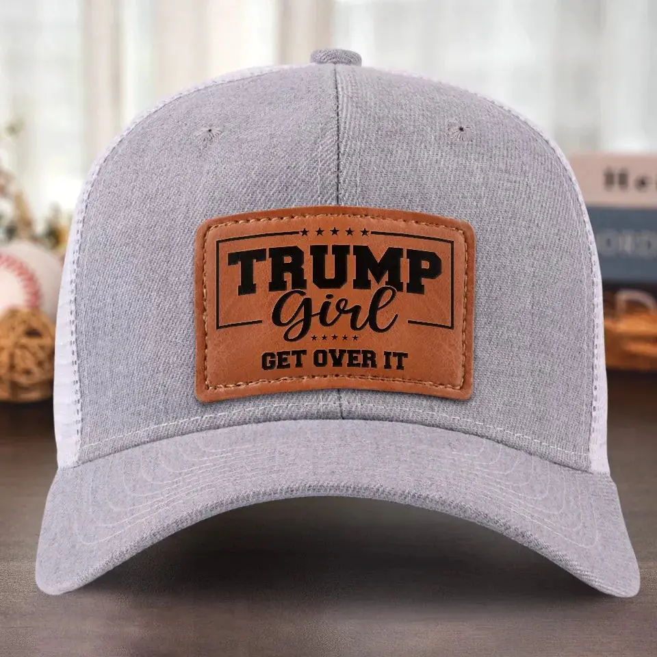 Trump Girl Get Over It Hat Dark MAGA Hat Trump Merchandise Gifts For Girlfriend