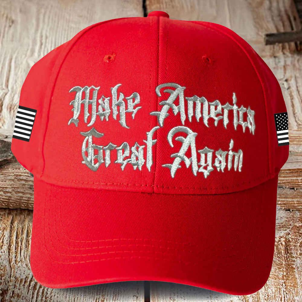 Trump Maga Hat Make America Great Again Embroidered Red Hat Trump Merch MAGA Cap