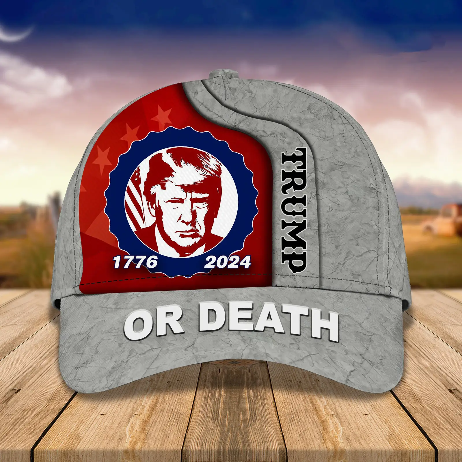 Trump Mugshot Hat 1776 2014 Trump Or Death Hat Patriotic Merchandise MAGA Merch Trump Mugshot Hat 1776 2014 Trump Or Death Hat Patriotic Merchandise MAGA Merch - Image 1