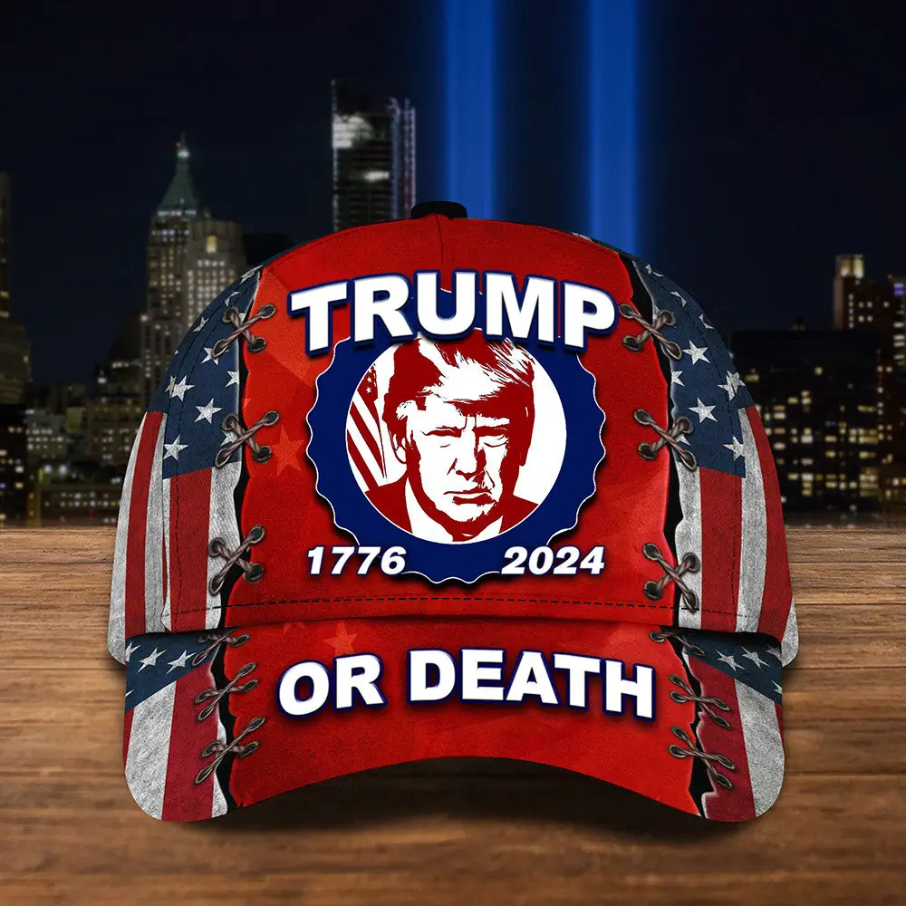 Trump Or Death Hat American Flag Hat 1776 2024 Donald Trump Mugshot Merch Trump Or Death Hat American Flag Hat 1776 2024 Donald Trump Mugshot Merch - Image 1