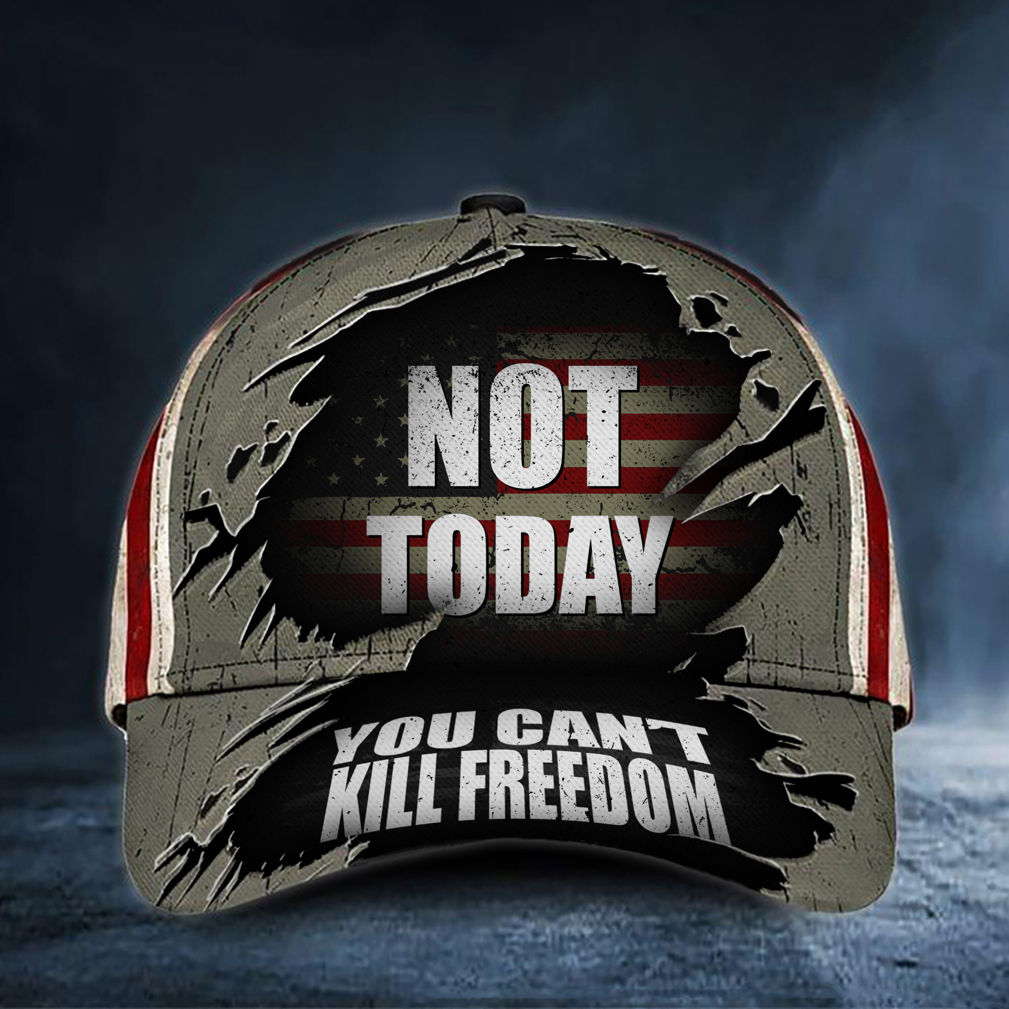 Trump Shooter Hat Not Today You Can't Kill Freedom 2024 Hat President Trump Shooting Merch