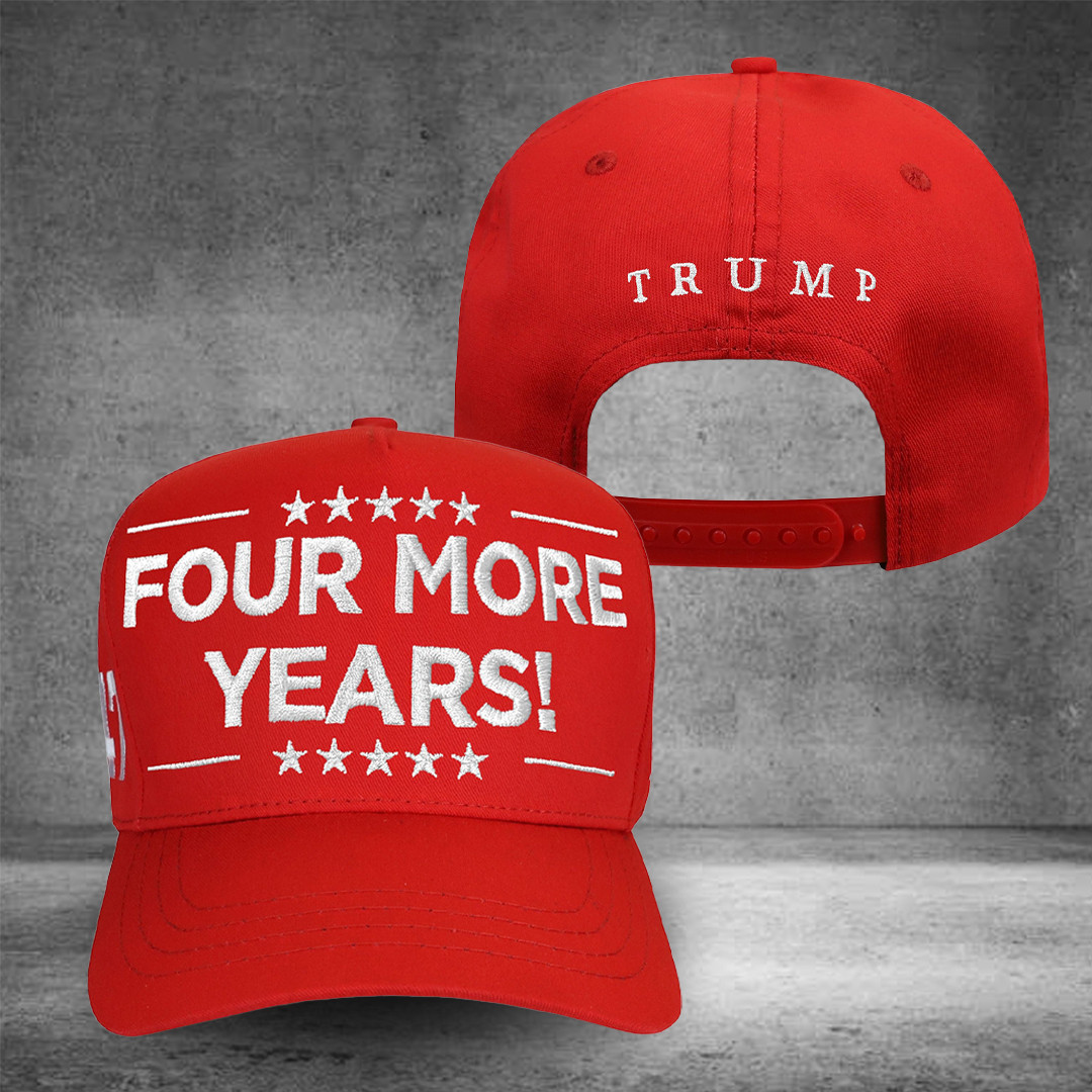 Trump Store Merch 45-47 Four More Years Hat Embroidered MAGA Outfit Dad Gift