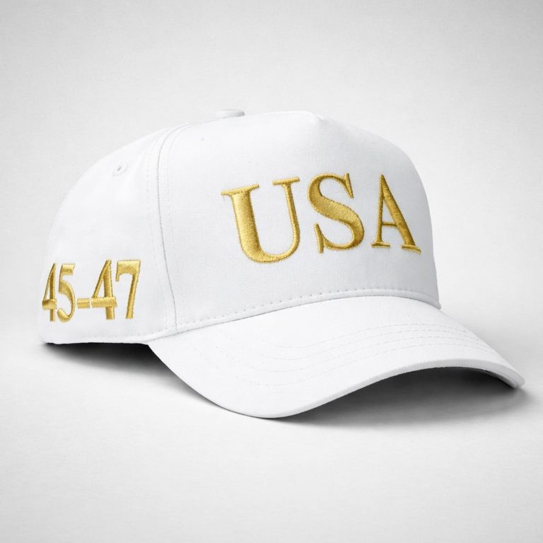 Trump USA 45 47 Gold Hat Support Trump Cap MAGA Merch Gifts For Patriots