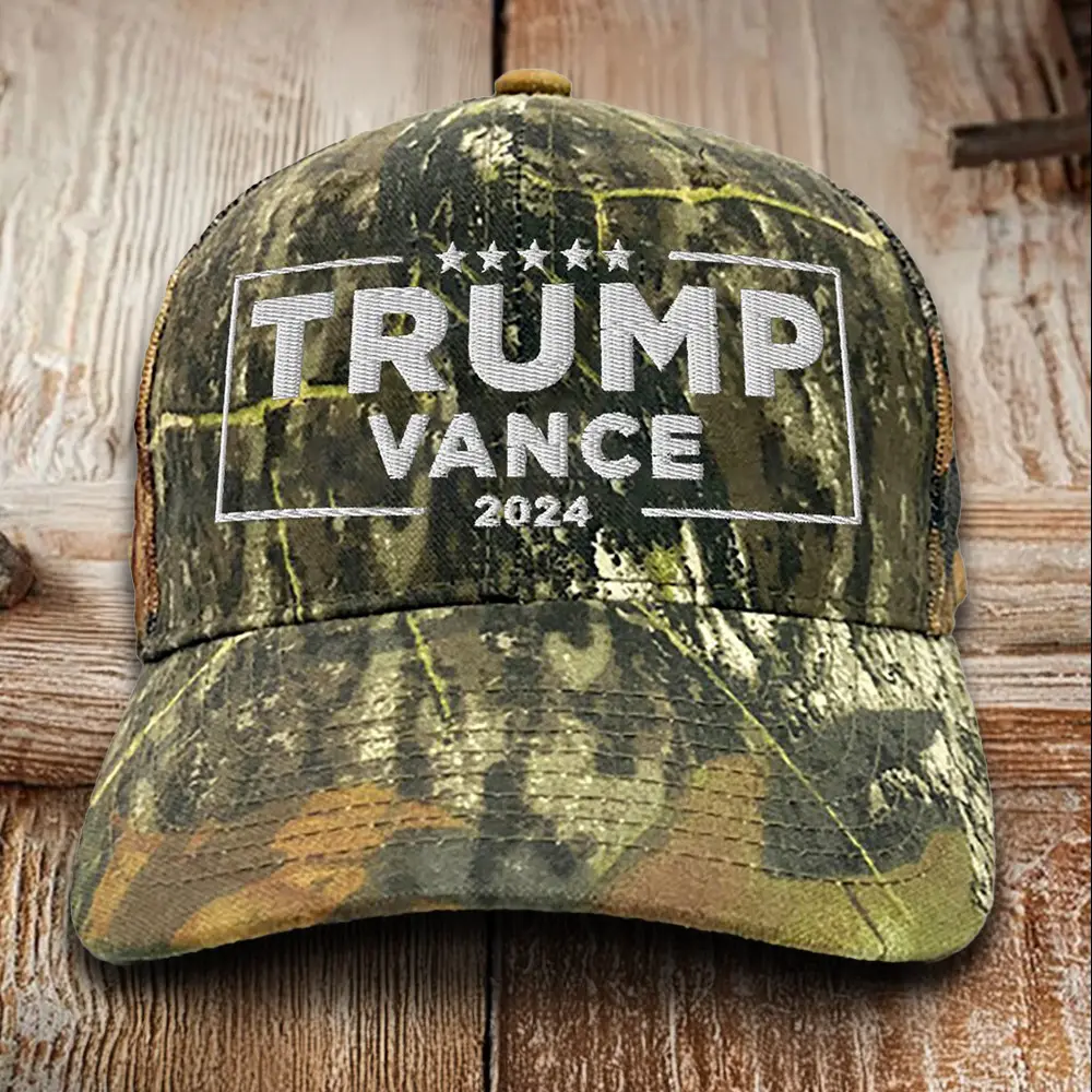 Trump Vance 2024 Embroidered Camo Hat I Stand With Trump Hat Trump Vance Merch
