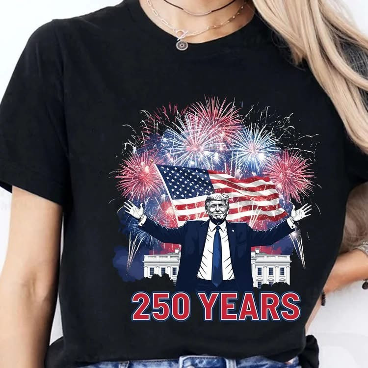 Trump White House 250 Years Of American T-Shirt Women's 4Th Of July 250Th Anniversary Tee