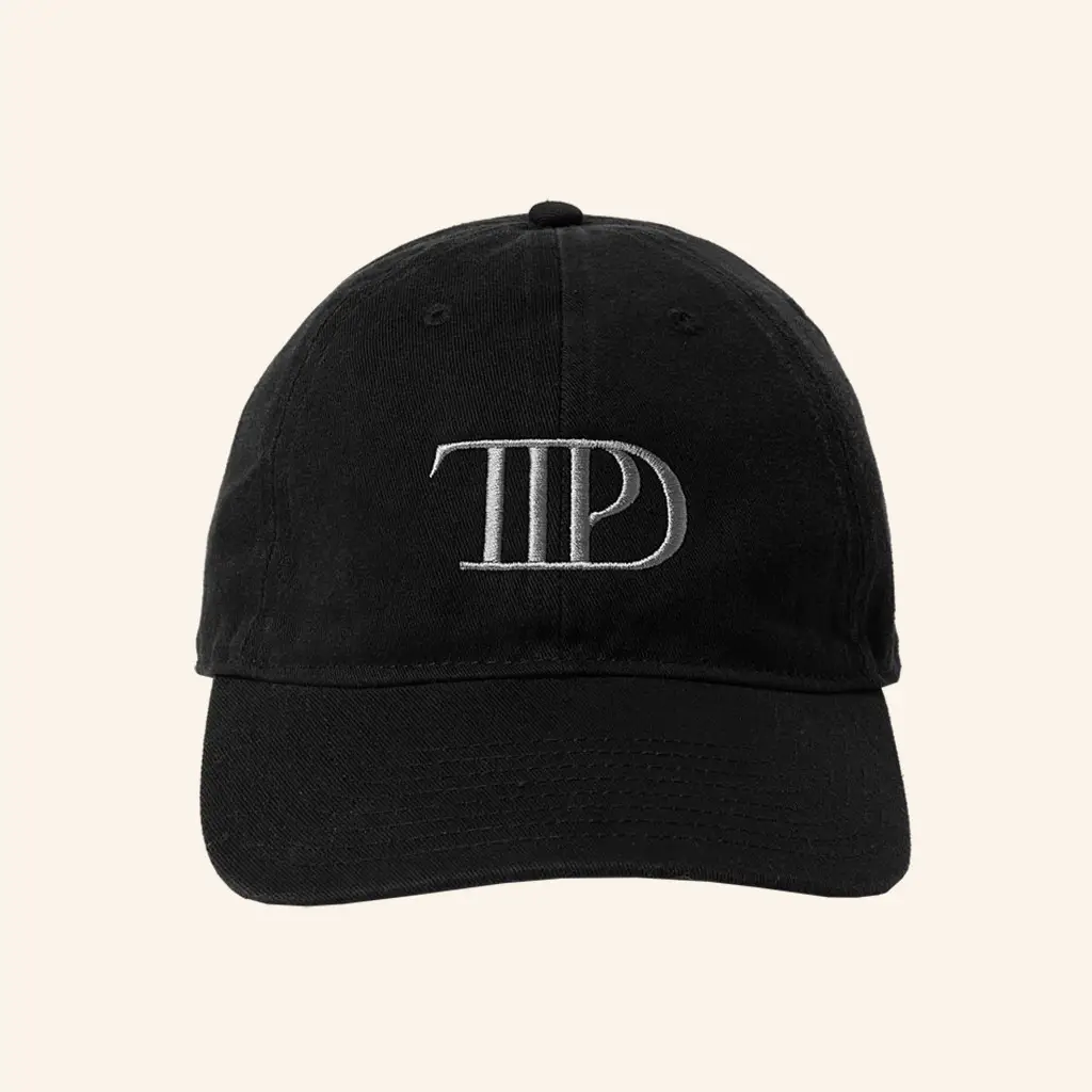 TS Merch The Tortured Poets Department Black Hat Embroidered TTPD Merch Gifts For Swifties TS Merch The Tortured Poets Department Black Hat Embroidered TTPD Merch Gifts For Swifties - Image 1