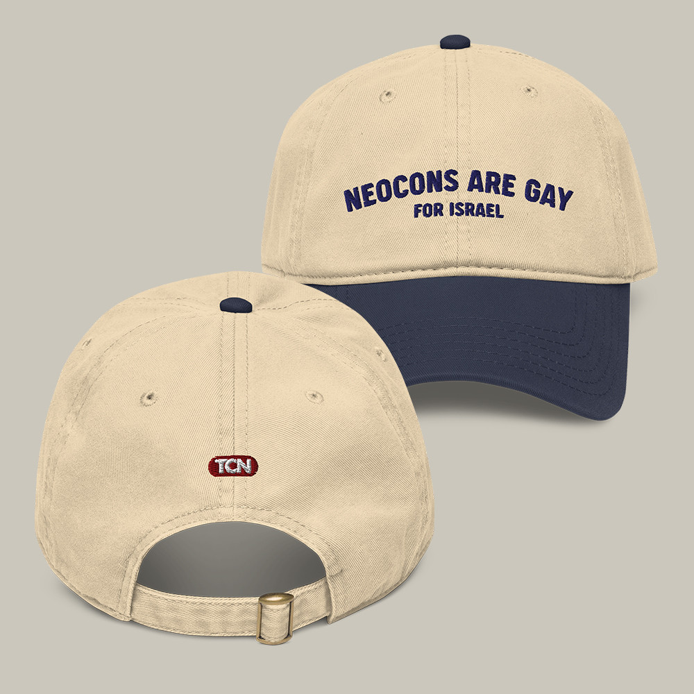 Tucker Carlson Merch Neocons Are Gay For Israel Vintage Hat Two Tone Cap Gifts For Friends Tucker Carlson Merch Neocons Are Gay For Israel Vintage Hat Two Tone Cap Gifts For Friends - Image 1