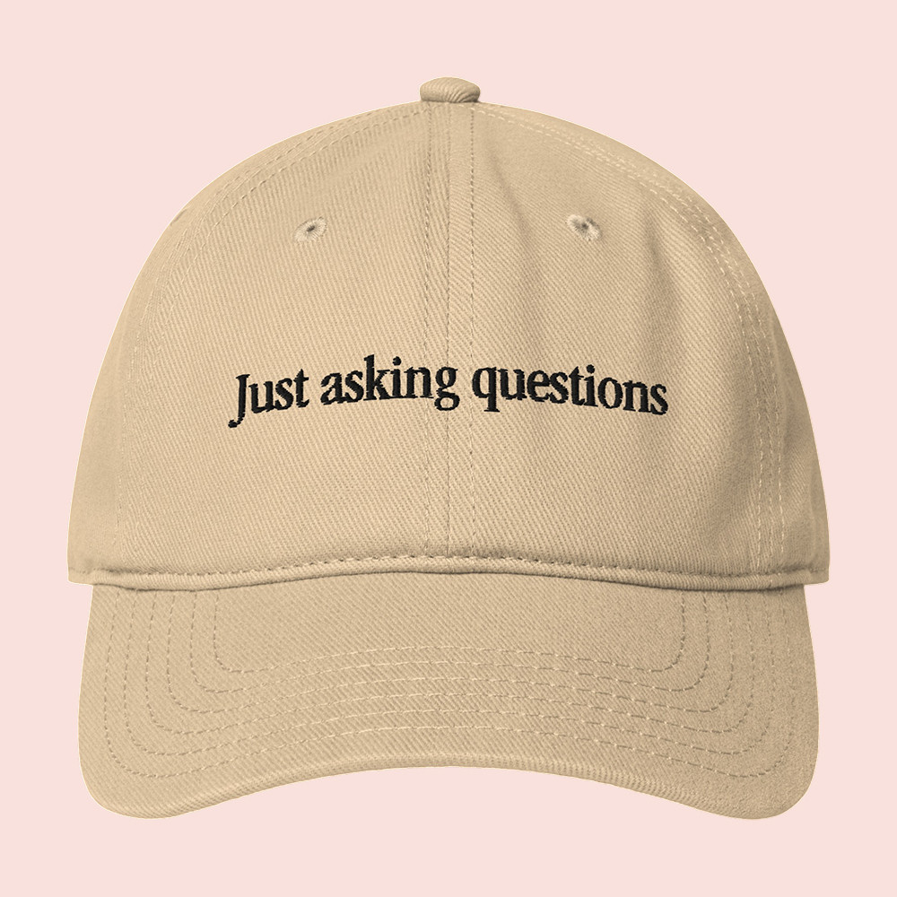 Tucker Carlson Merch Official Just Asking Questions Hat Podcast Show Baseball Cap Fan Gifts
