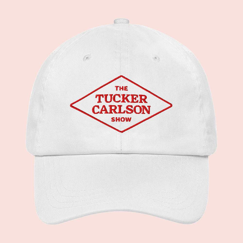 Tucker Carlson Merch The Tucker Carlson Show Hat White Podcast Show Cap Gifts For Fans