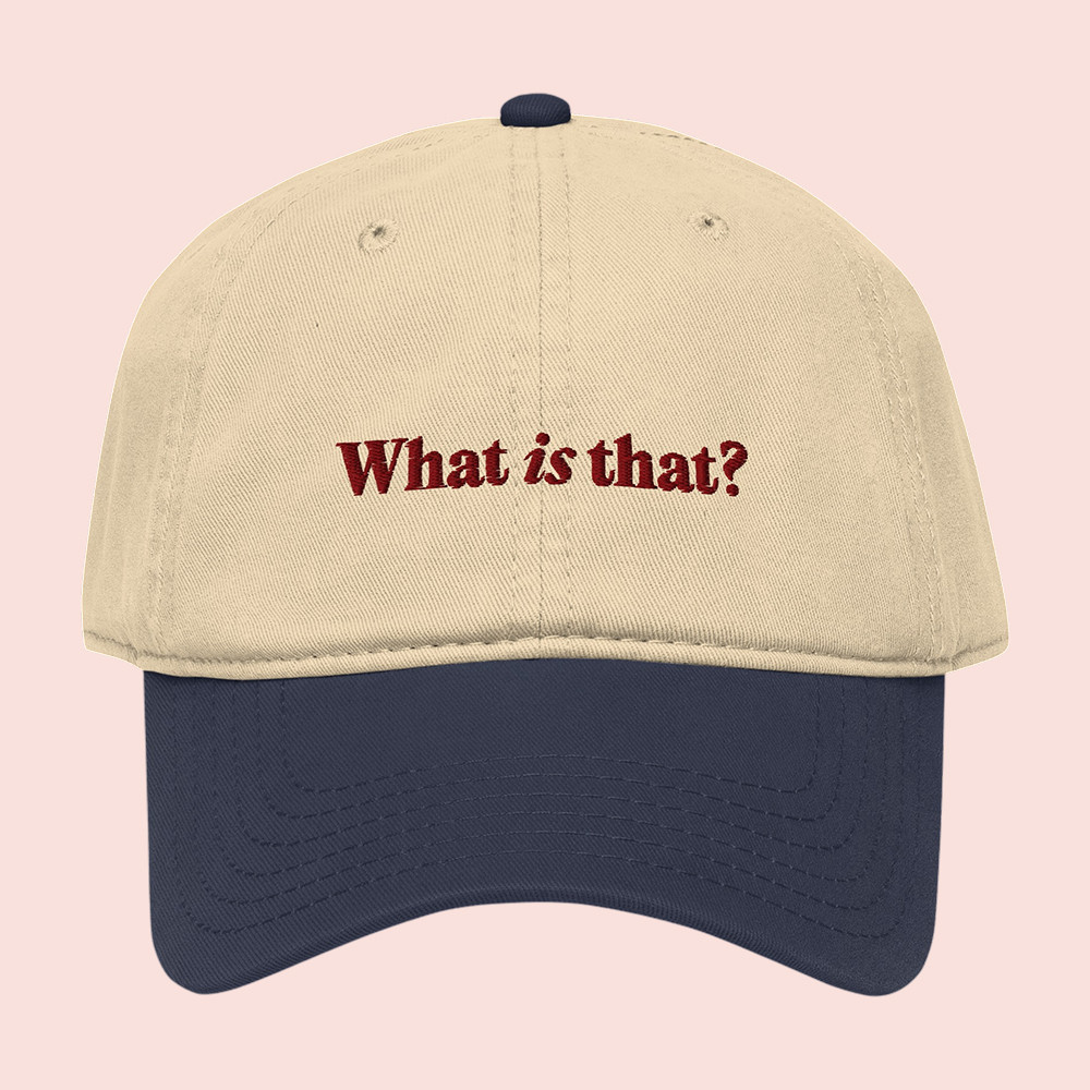 Tucker Carlson Merch What Is That Vintage Hat Two Tone Ball Cap Unique Gifts For Brothers