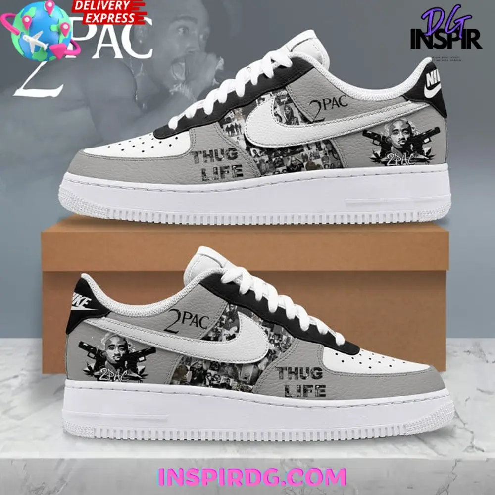 Tupac Shakur Thug Life Rap God Air Force 1