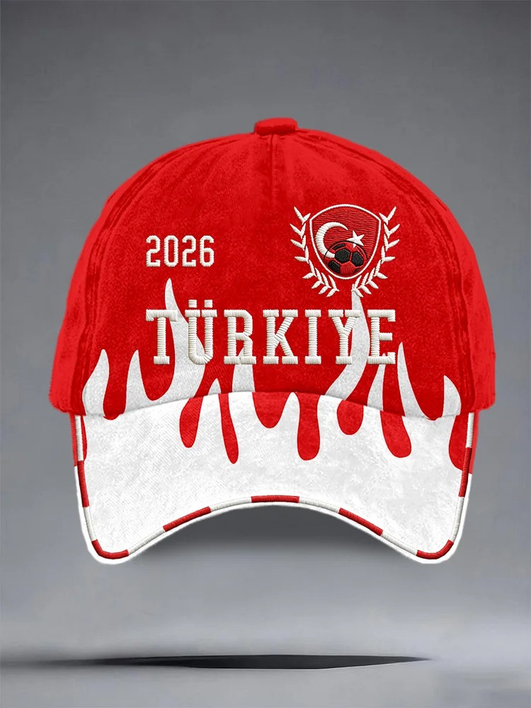 Turkey 2026 FIFA World Cup Baseball Cap Turkey Pride Hat WC 2026 Merch Turkey 2026 FIFA World Cup Baseball Cap Turkey Pride Hat WC 2026 Merch - Image 1