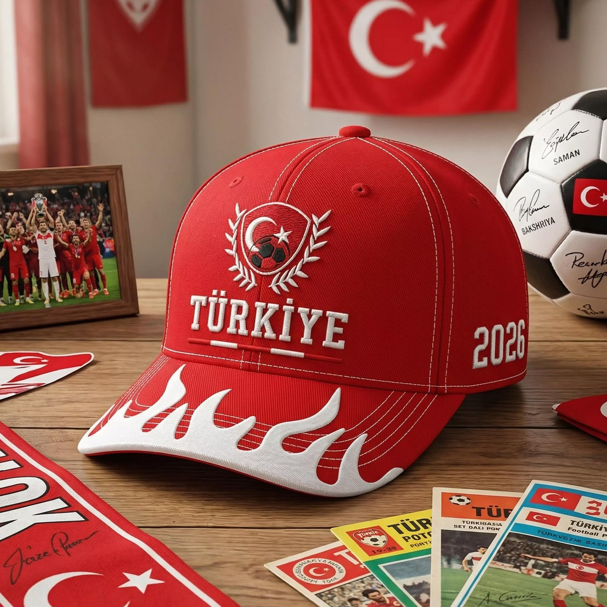 Turkiye Soccer Hat FIFA World Cup 2026 Baseball Cap Gift For Sport Lovers