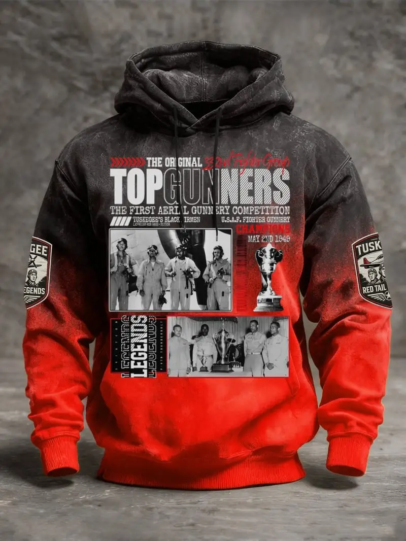 Tuskegee Airmen Hoodie Top Gunners First Aerial Gunnery Champions Pullover Gift For Him