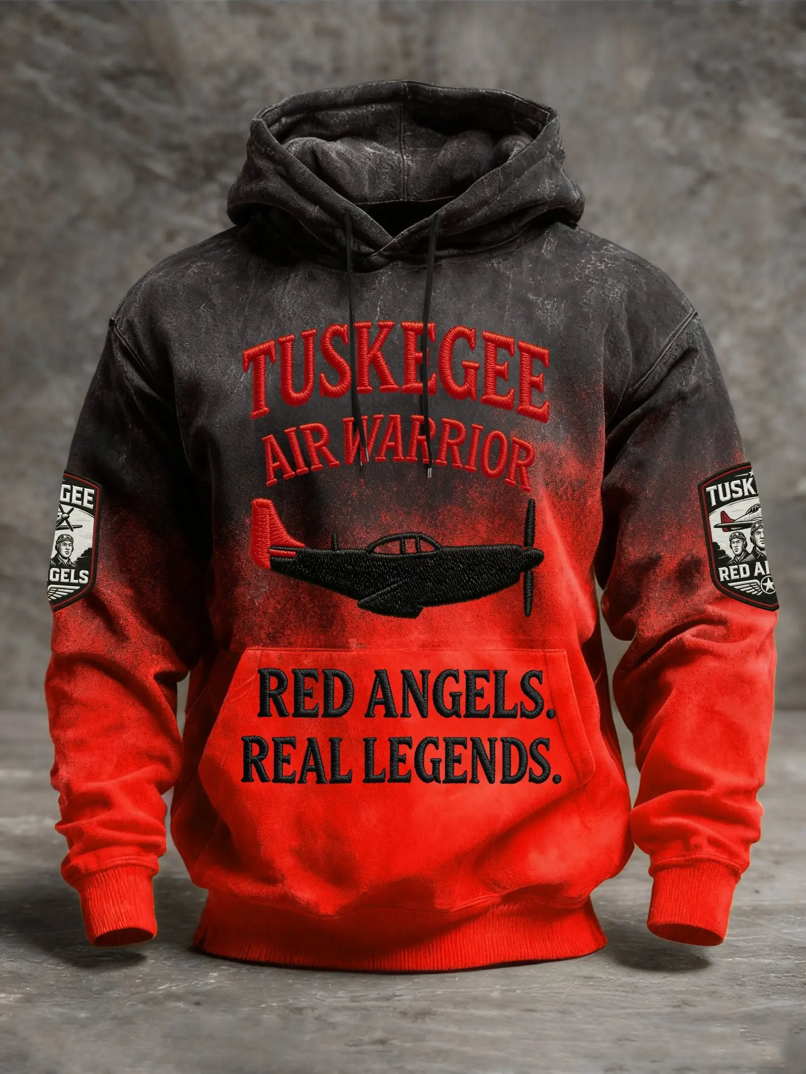 Tuskegee Airmen Vintage Hoodie Historic Black Pilots Tribute Pullover Gift Idea For Him