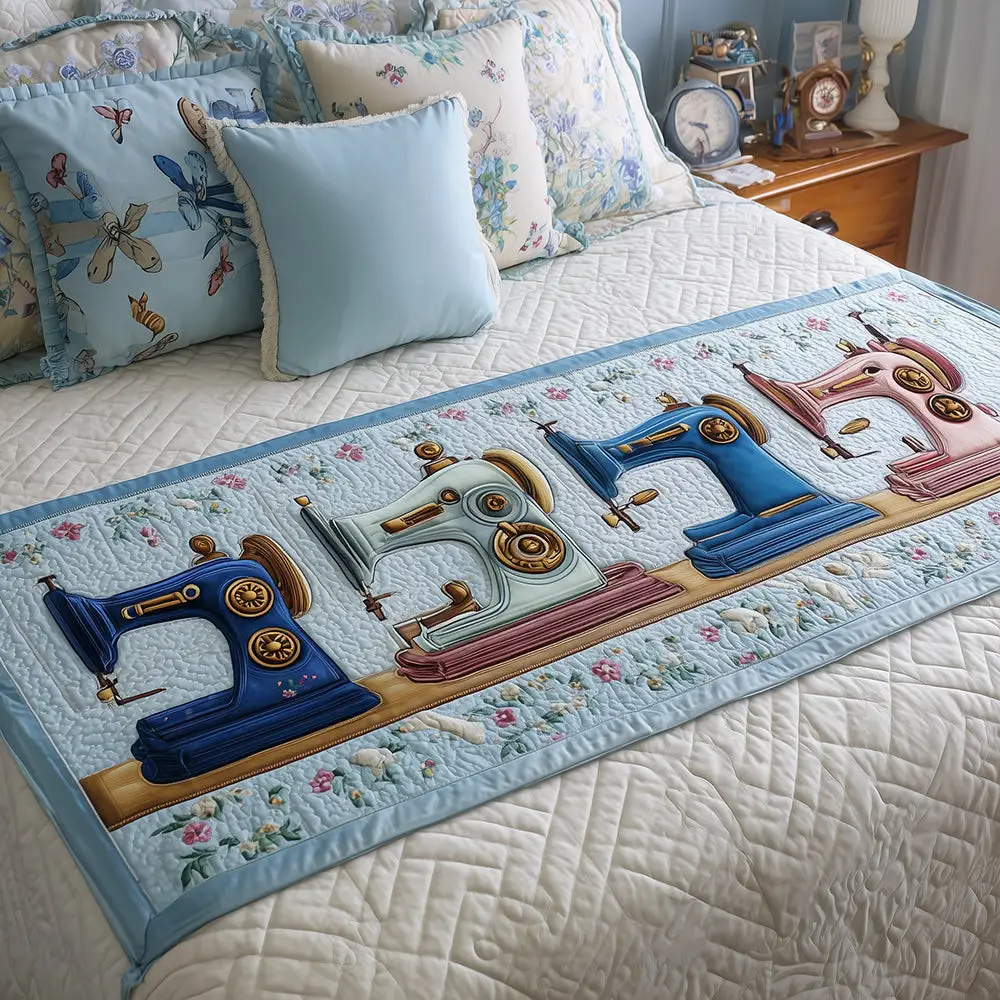 Twinkling Stitch Quilted Bed Runner Twinkling Stitch Holiday Sewing Gift