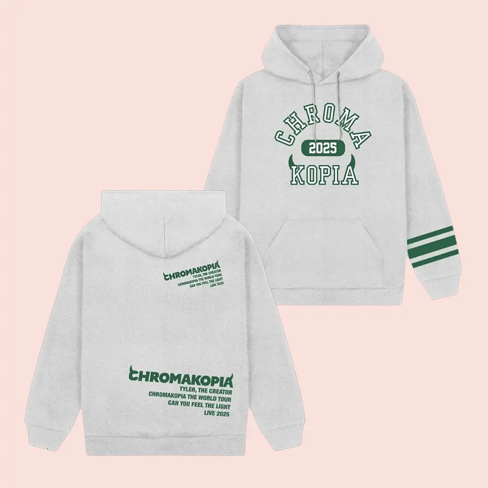 Tyler The Creator Merch CHROMAKOPIA Signature Varsity Tour Hoodie Chromakopia Merch Fan Apparel Tyler The Creator Merch CHROMAKOPIA Signature Varsity Tour Hoodie Chromakopia Merch Fan Apparel - Image 1