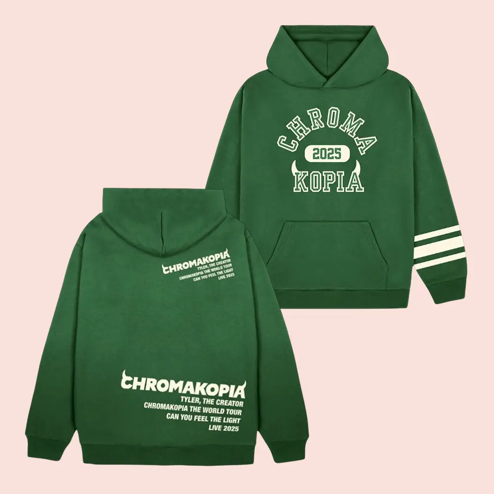 Tyler The Creator Merch CHROMAKOPIA Signature Varsity Tour Hoodie Chromakopia Merch Gifts Tyler The Creator Merch CHROMAKOPIA Signature Varsity Tour Hoodie Chromakopia Merch Gifts - Image 1