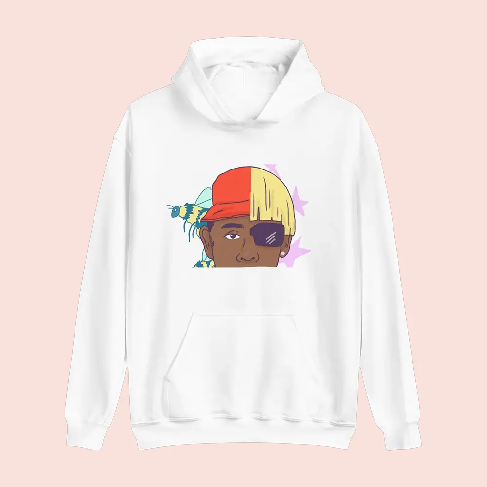Tyler The Creator Merch Face Bee Hoodie Tyler The Creator Hoodie Hip Hop Lover Gifts
