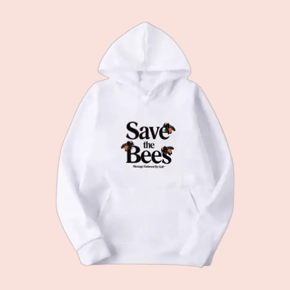 Tyler The Creator Merch Save The Bees Hoodie White Streetwear Clothing Gifts Tyler The Creator Merch Save The Bees Hoodie White Streetwear Clothing Gifts - Image 1