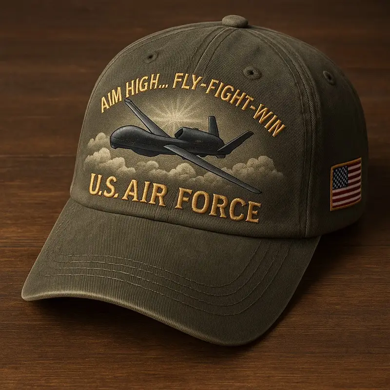U.S Air Force Aim High Flight Fight Win Hat Military Promotion Gift Air Force