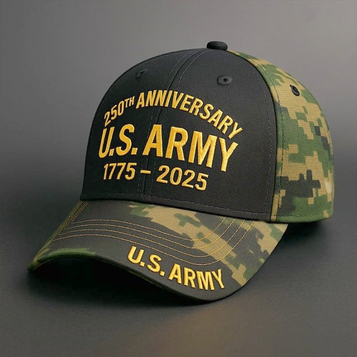 U.S Army 250Th Anniversary Camo Hat Proud US Army Day Proud Veteran Apparel