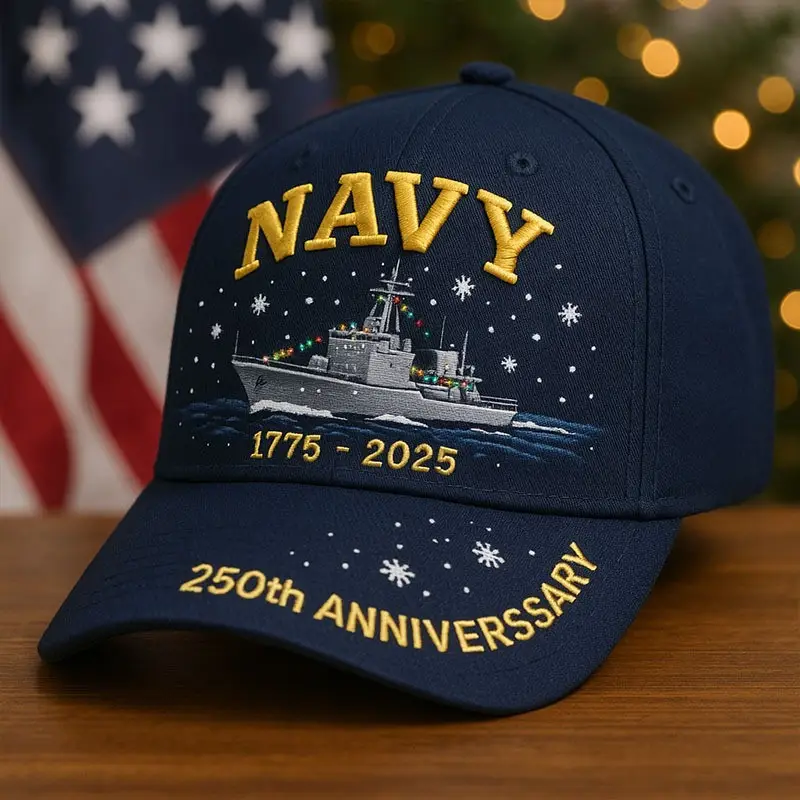 U.S Navy Veteran Hat 250th Anniversary 1775 2025 Military Cap Christmas Gifts