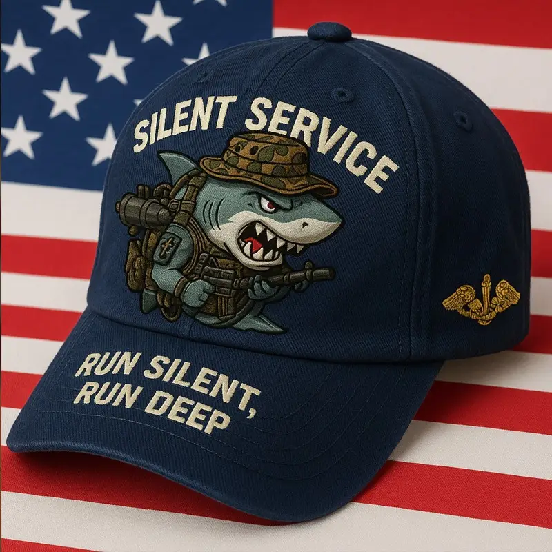 U.S Navy Veteran Hat Silent Service Run Silent Run Deep Military Cap Patriotic Gifts