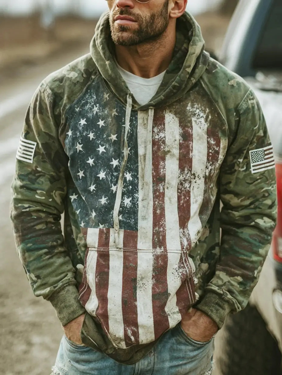 U.S Veteran 250Th Anniversary Camo Hoodie Vintage American Flag Tribute Veteran Merch Gifts U.S Veteran 250Th Anniversary Camo Hoodie Vintage American Flag Tribute Veteran Merch Gifts - Image 1
