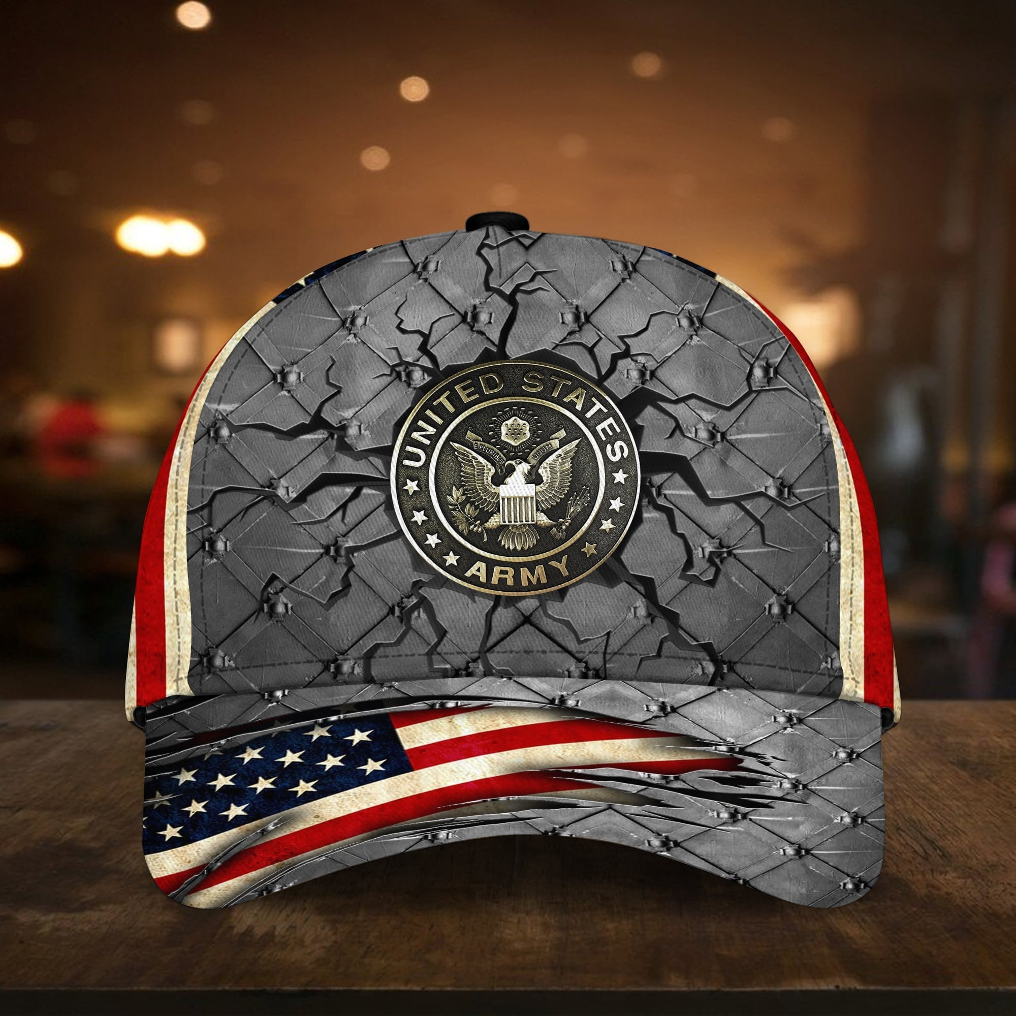 U.S Veteran 3D Hat Flag USA Print Cap Best Gift for Dad on Father's Day U.S Veteran 3D Hat Flag USA Print Cap Best Gift for Dad on Father's Day - Image 1