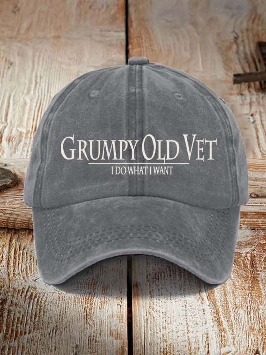 U.S Veteran Grumpy Old Vet Hat I Do What I Want Best Veterans Day Merch