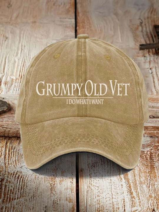 U.S Veteran Grumpy Old Vet Hat I Do What I Want Best Veterans Day Merch U.S Veteran Grumpy Old Vet Hat I Do What I Want Best Veterans Day Merch - Image 1