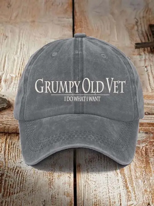 U.S Veteran Grumpy Old Vet Hat I Do What I Want Best Veterans Day Merch
