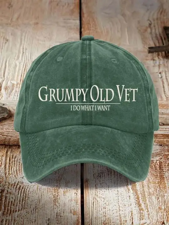 U.S Veteran Grumpy Old Vet Hat I Do What I Want Best Veterans Day Merch
