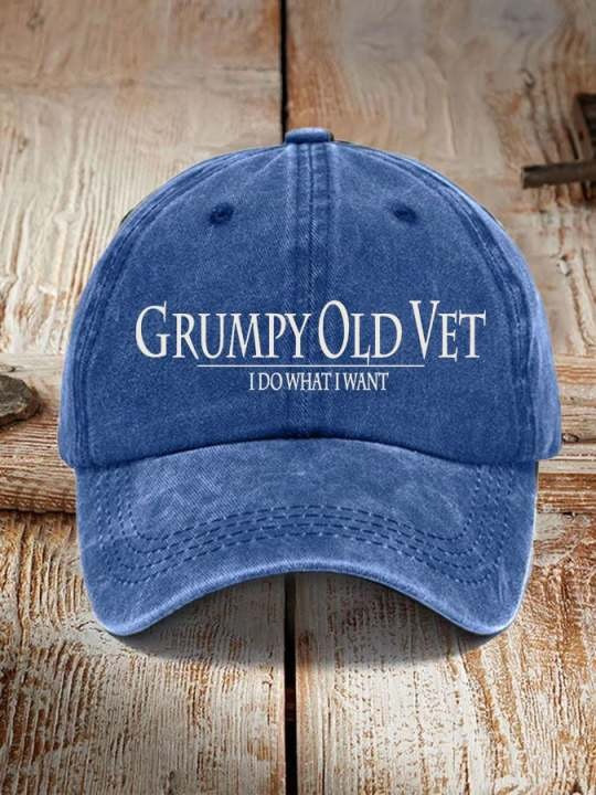 U.S Veteran Grumpy Old Vet Hat I Do What I Want Best Veterans Day Merch