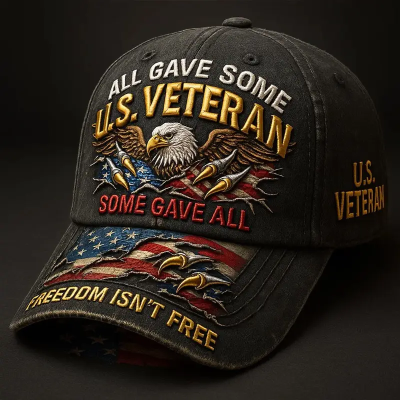 U.S Veteran Hat Eagle All Gave Some Some Gave All Freedom Isn_t Free Cap Gifts For Him