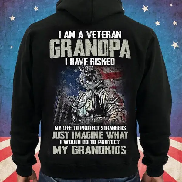 U.S Veteran Merch Hoodie I Am A Veteran Grandpa Tribute Veteran Day Gifts U.S Veteran Merch Hoodie I Am A Veteran Grandpa Tribute Veteran Day Gifts - Image 1