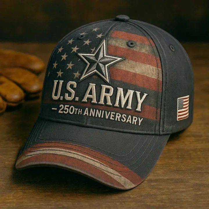 U.S. Army 250th Anniversary Hat Proud America Veterans Day Merch Gifts For Him