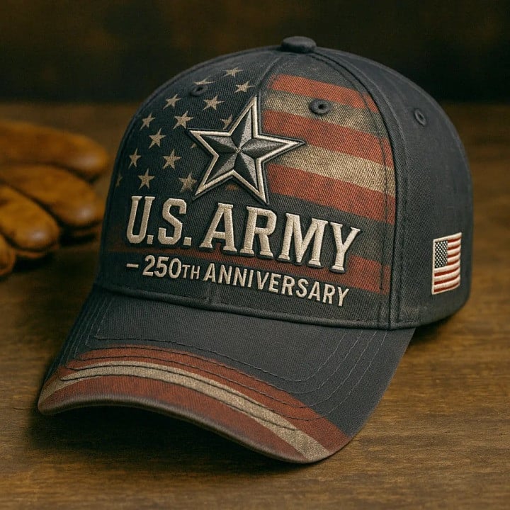 U.S. Army 250th Anniversary Hat Proud America Veterans Day Merch Gifts For Him
