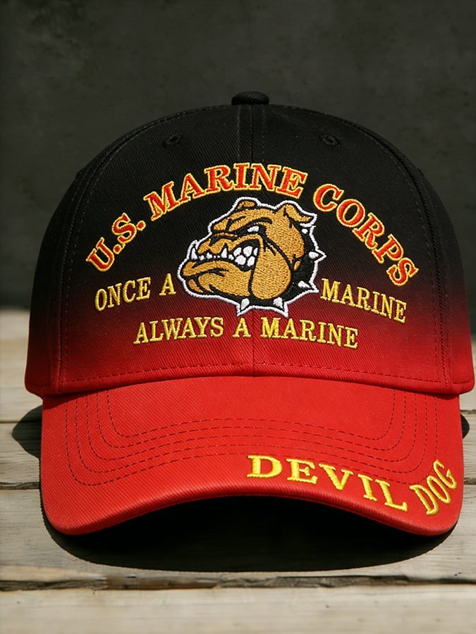 U.S. Marine Corps Baseball Cap Once A Marine Always A Marine Veteran Hat Gift For Men