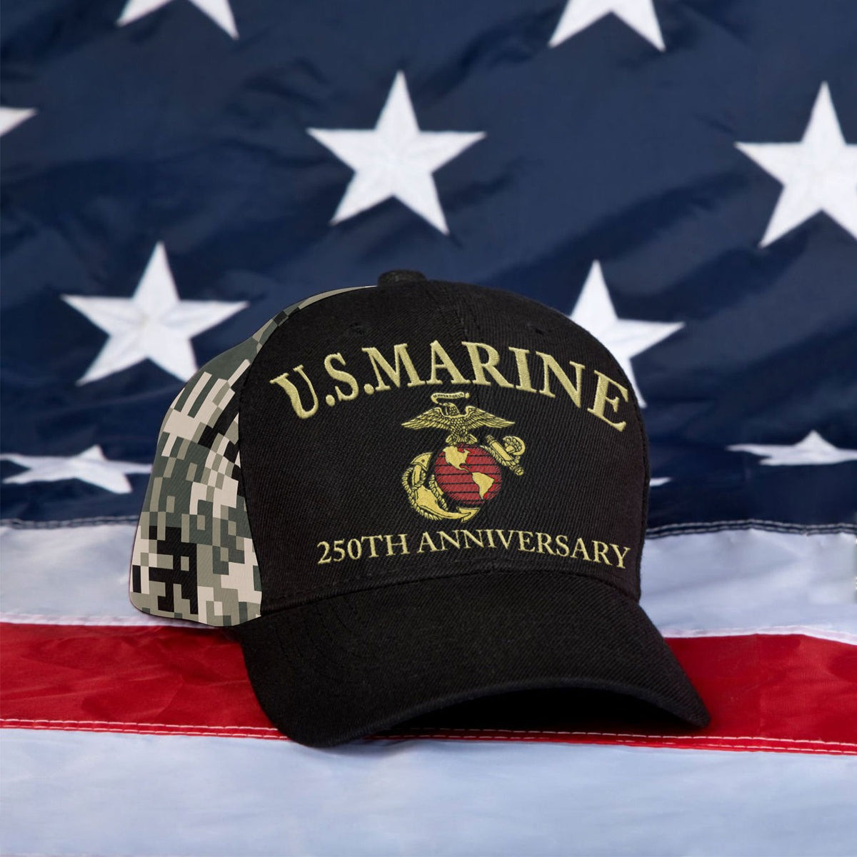 U.S. Marine Veteran Hat 250th Anniversary Military Cap Presents Ideas For Him