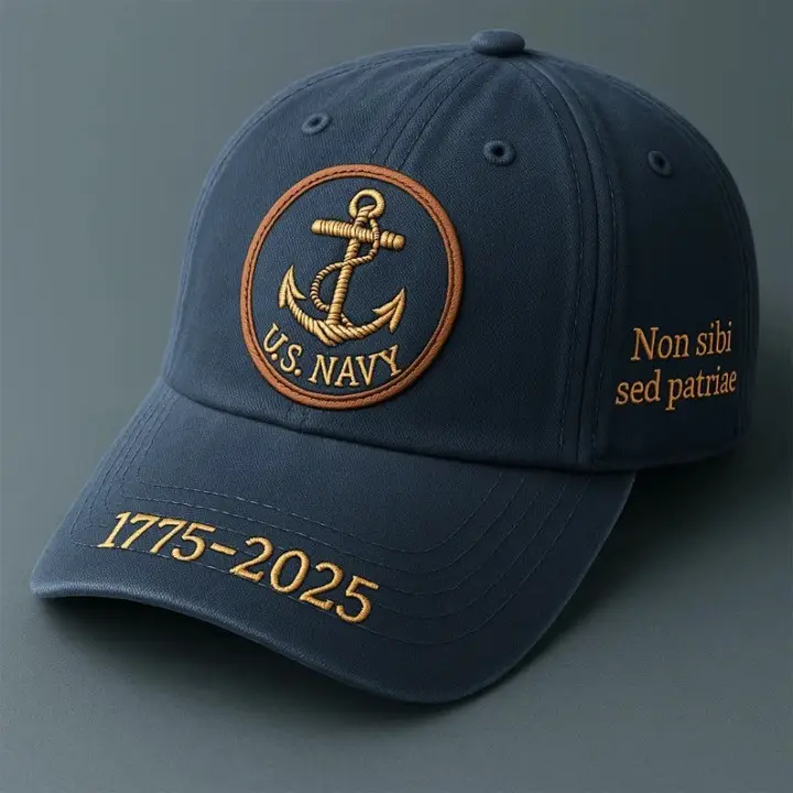 U.S.Navy 250th Anniversary Hat Non Sibi Sed Patriae 1775 2025 Best USN Merch