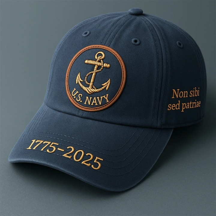U.S.Navy 250th Anniversary Hat Non Sibi Sed Patriae 1775 2025 Best USN Merch U.S.Navy 250th Anniversary Hat Non Sibi Sed Patriae 1775 2025 Best USN Merch - Image 1