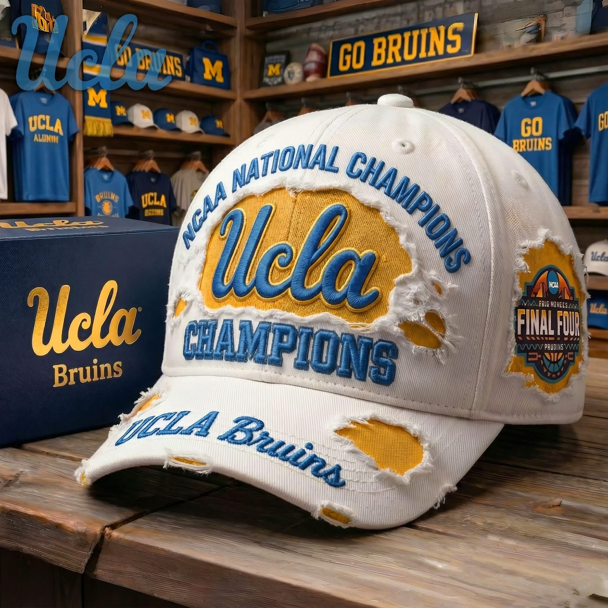 UCLA Bruins NCAA 2026 Ball Cap 2026 National Champions Merch Gift For Die Hard Fans