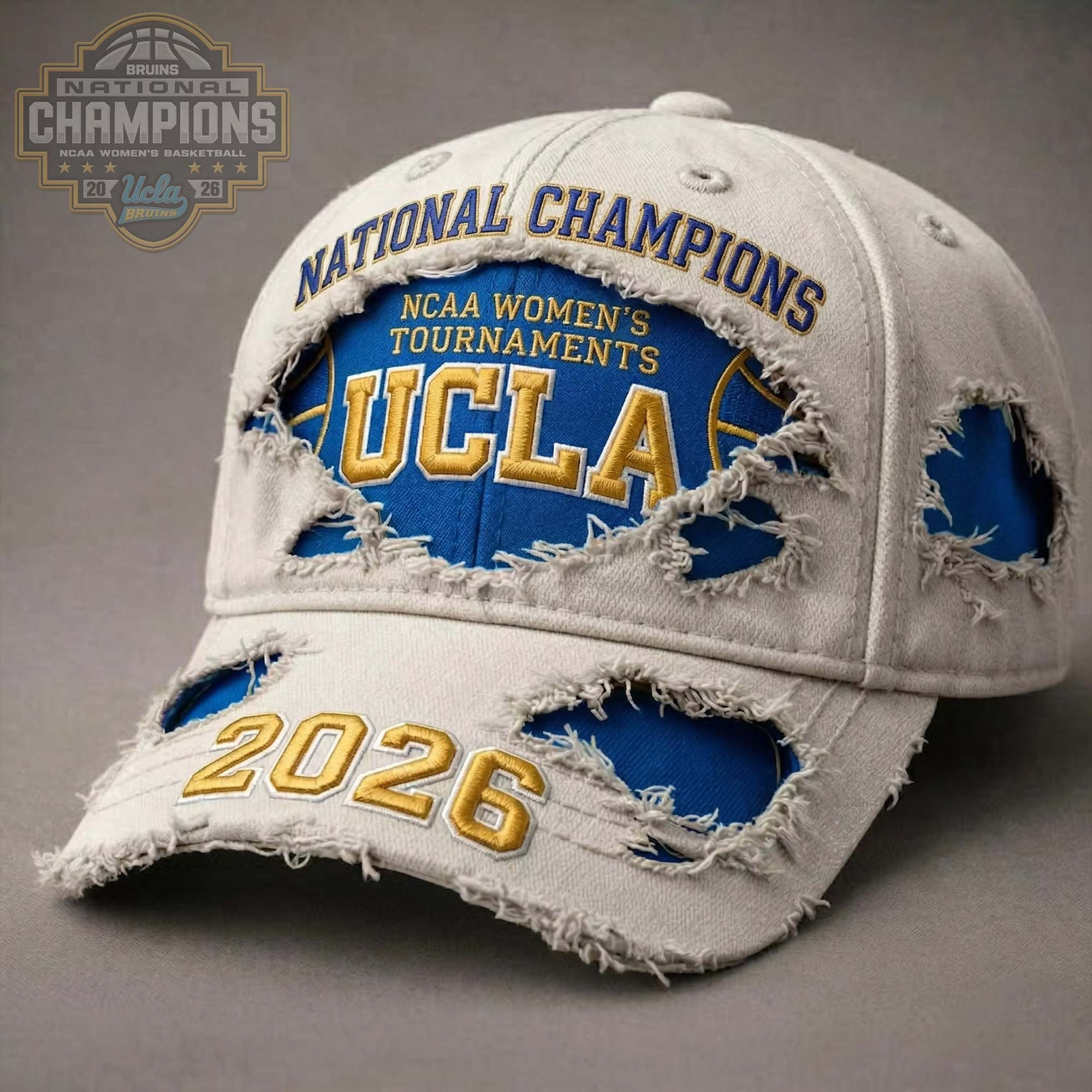 UCLA Bruins Women Basketball Dad Hat National Champions Baseball Cap Gift For Him Her