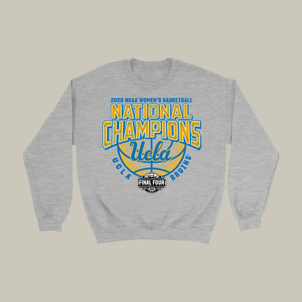 UCLA NCAA Women's Basketball National Champions Sweatshirt Final Four Apparel Fan Gift For Wife