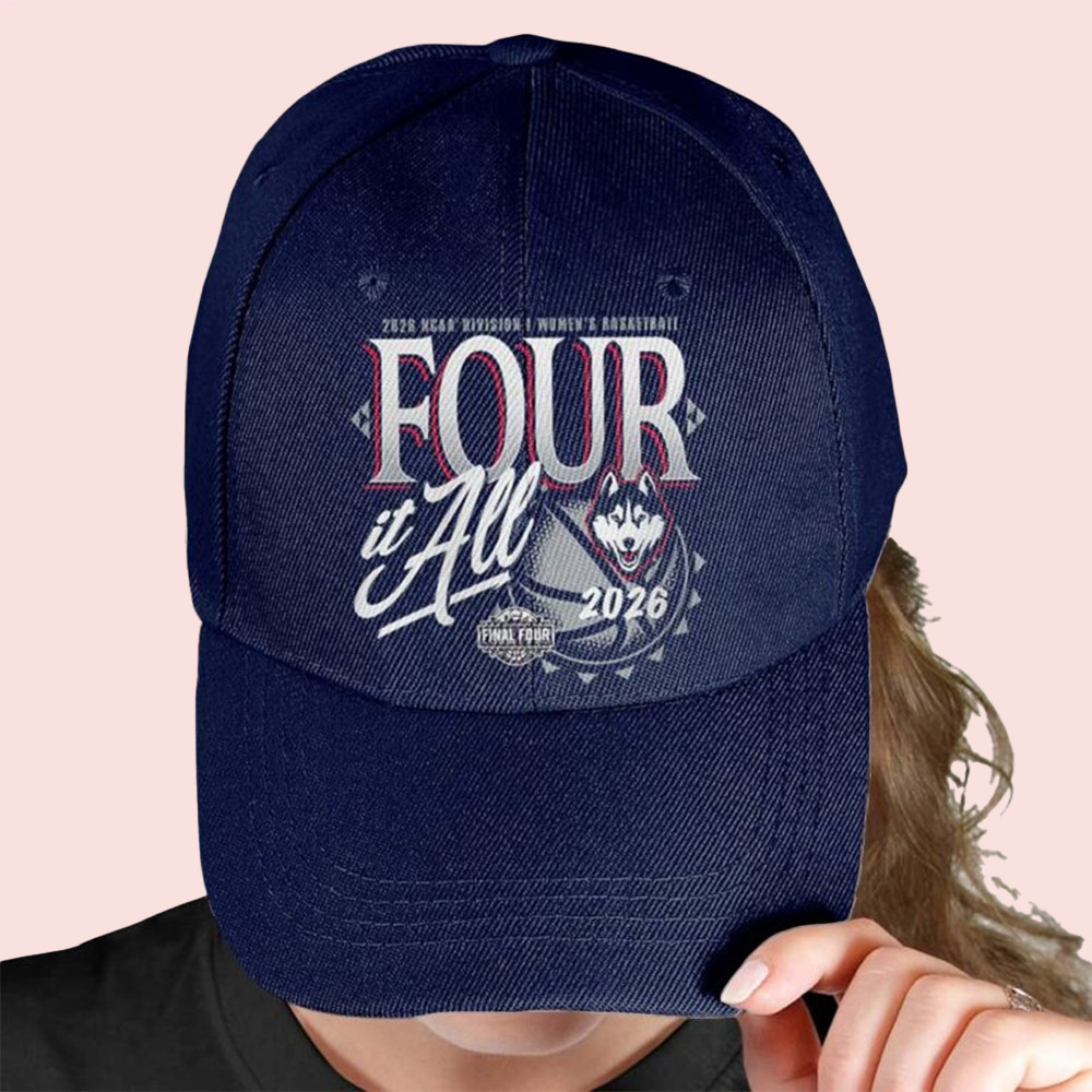 Uconn Huskies Final Four Hat NCAA Women's Basketball 2026 Cap Gift For Her Uconn Huskies Final Four Hat NCAA Women's Basketball 2026 Cap Gift For Her - Image 1
